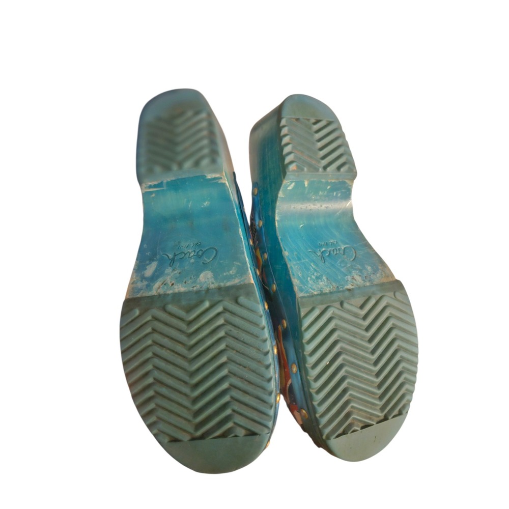 Coach Multicolor C Monogram Clog Mules Platform H… - image 2